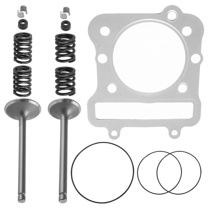 Cylinder Intake Exhaust Valve Kit for Kawasaki Bayou 300 KLF300C 1986-2005