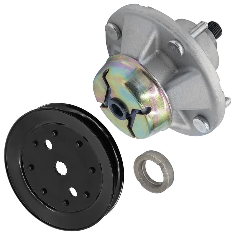 Blade Spindle Assy w/Pulley for John Deere X595 X700 X720 X724 X728 X744 54" 62"