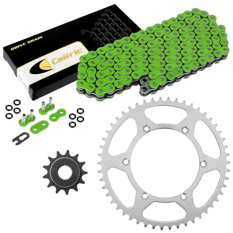 Green O-Ring Drive Chain & Sprockets Kit for Kawasaki KX250F 2011-2017