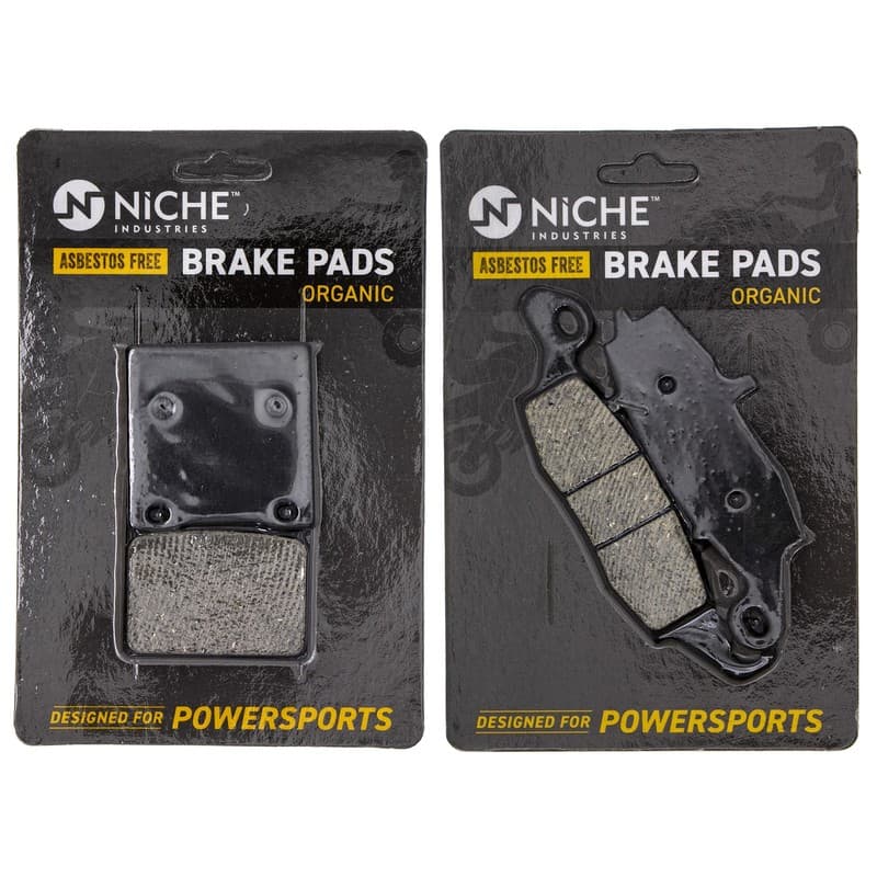NICHE Brake Pad Set for Suzuki GS500 GS500E GS500F 69100-01820 Complete Organic