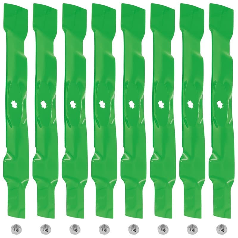 AM141033 GY20850 UC21583 M156416 42" Deck Mulching Blade & Nut For John Deere