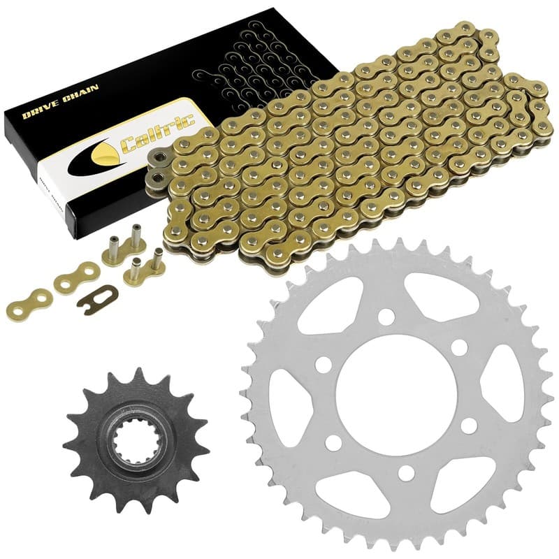 Drive Chain & Sprockets Kit for Kawasaki ZX600 Ninja ZX6R 1998 1999 2000-2002
