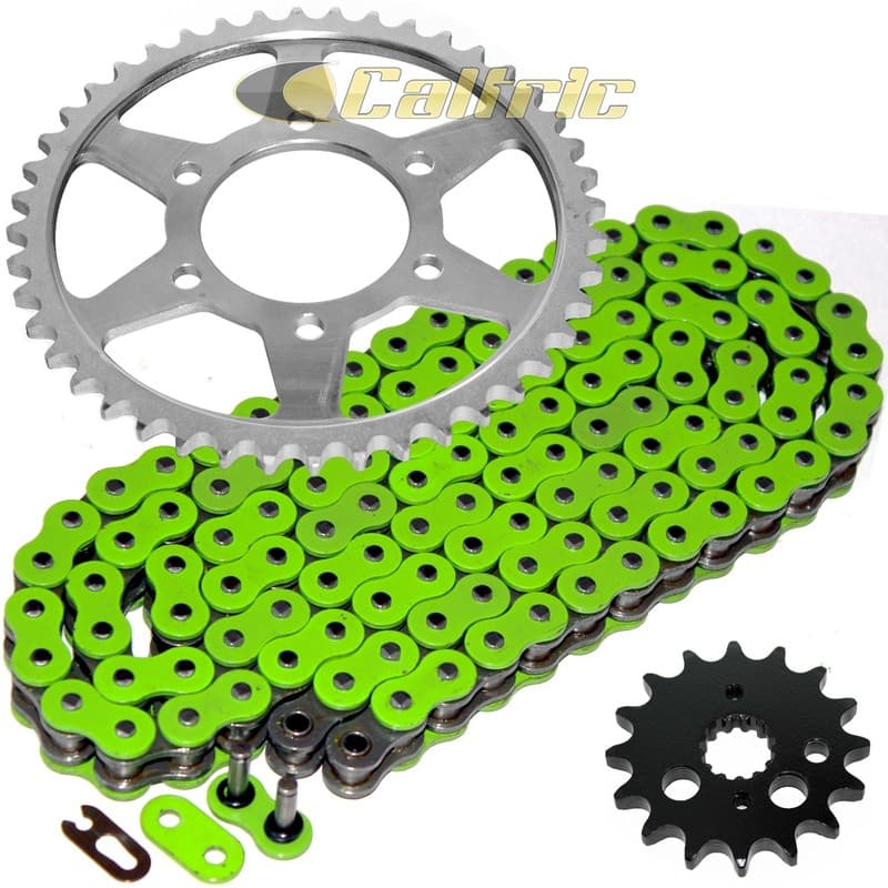 Green O-Ring Drive Chain & Sprockets Kit for Kawasaki ZX900B Ninja ZX9R 1994-97