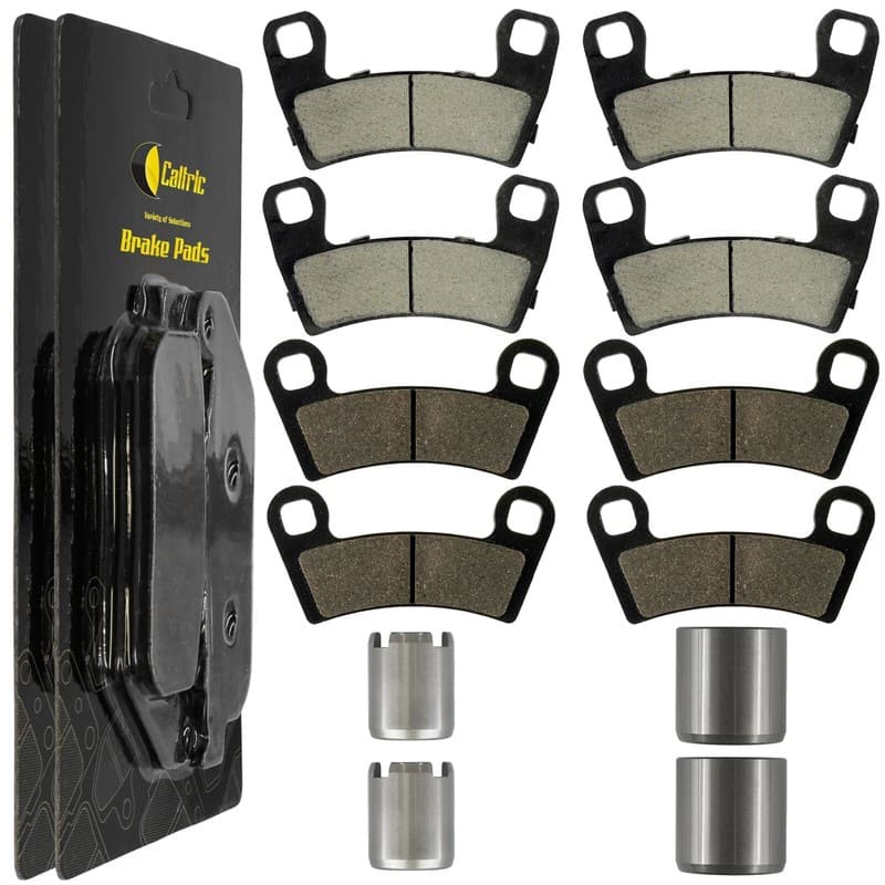 Front Rear Brake Caliper Piston And Pads For Polaris RZR 900 2015 2016 2017 2018
