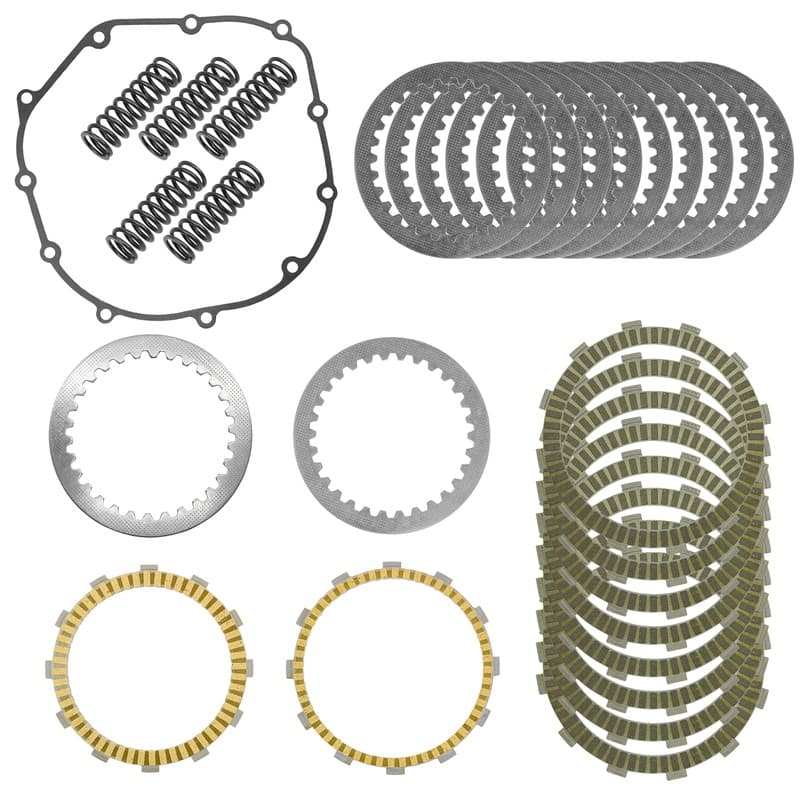 Clutch Friction Steel Plates Kit for Kawasaki Ninja ZX-14 ZX1400 2006 - 2011