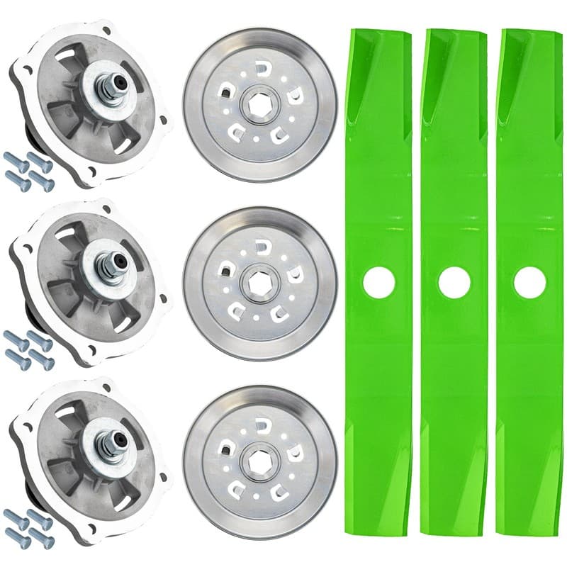 8TEN Blade Spindle Kit for Kubota RCK54P-724Z 54-Inch K5645-34340 K5663-34510