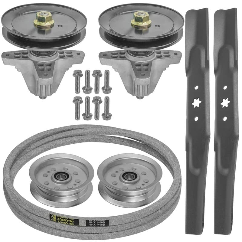 Spindle With Blade Pulley & Belt For Troy-Bilt 113A277BS066 13A877BS066 Pony 42"
