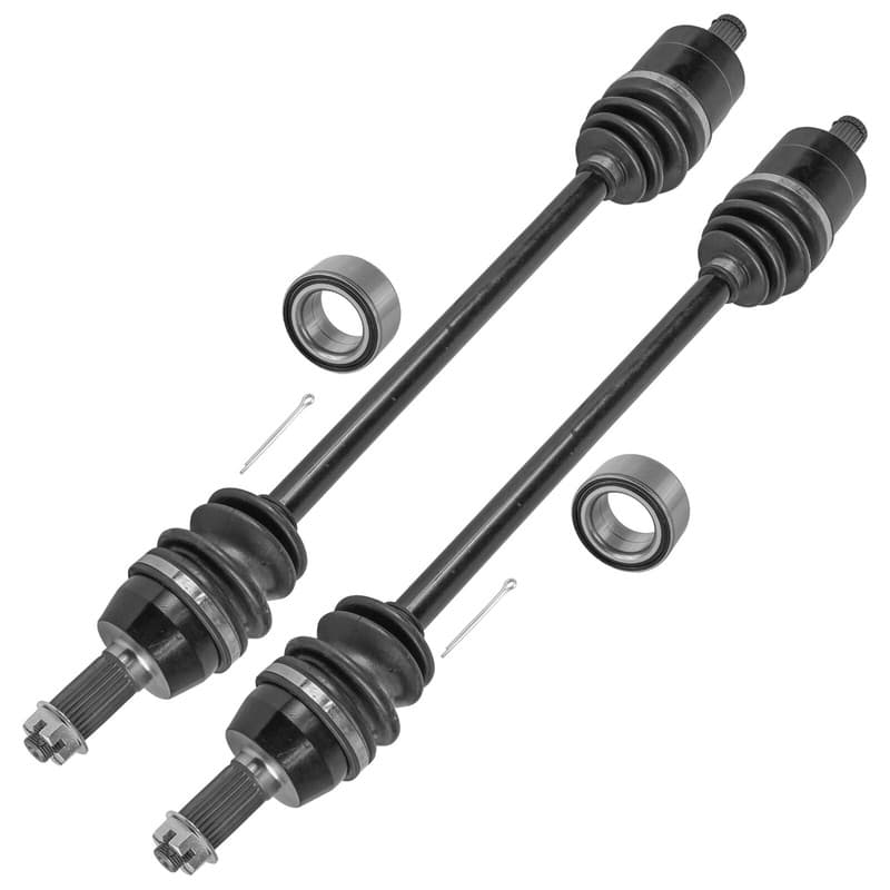 Front Left & Right CV Joint Axles With Bearing For Polaris Ranger 800 2010-2014