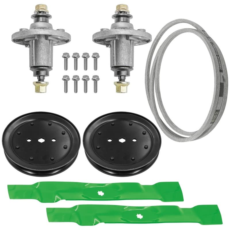 Spindle Blade Belt Kit For John Deere LA100 LA105 LA110 LA115 LA120 LA125 LA135
