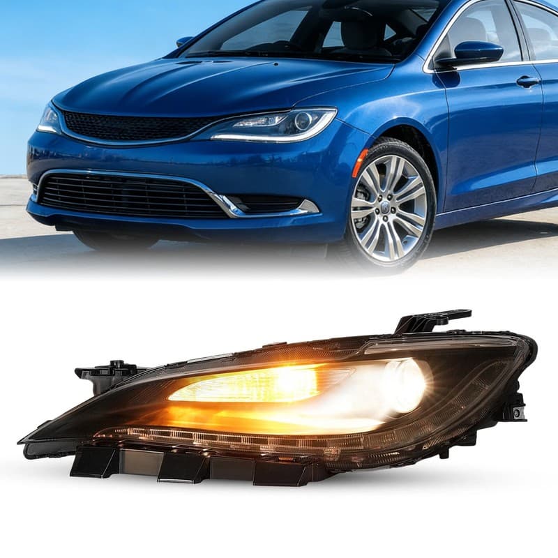 Driver Side Headlights Halogen Headlamps For CHRYSLER 200 2015 2016 2017