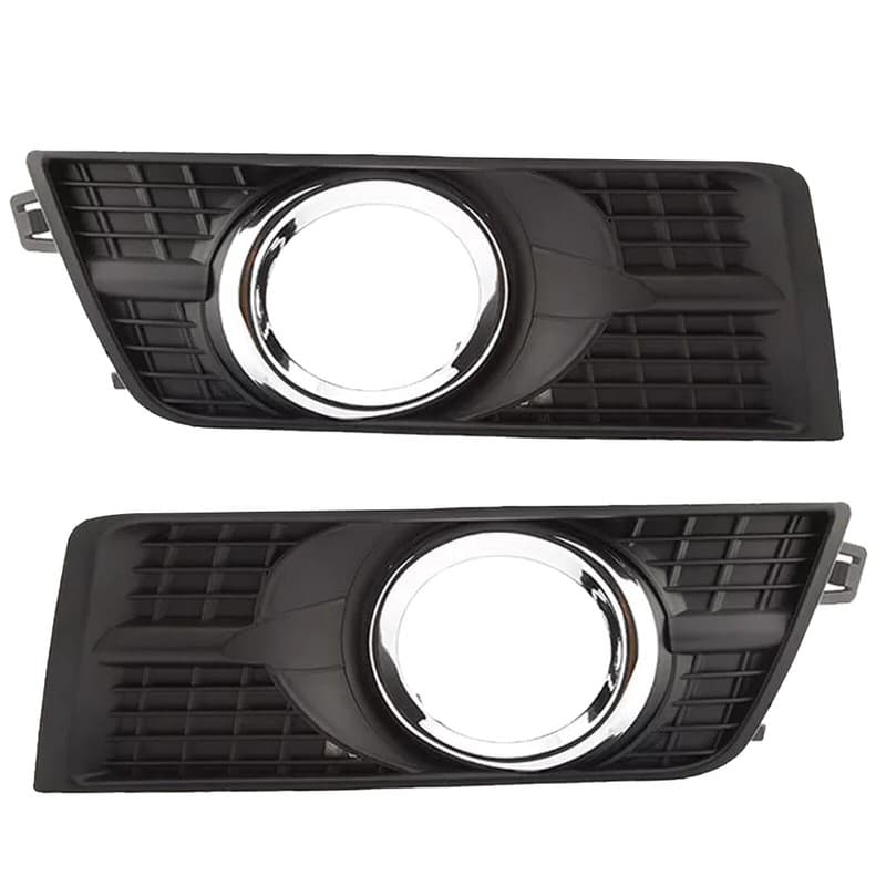 Pair Left & Right Side Fog Light Cover Bezel Chrome For Cadillac SRX 2010-2016