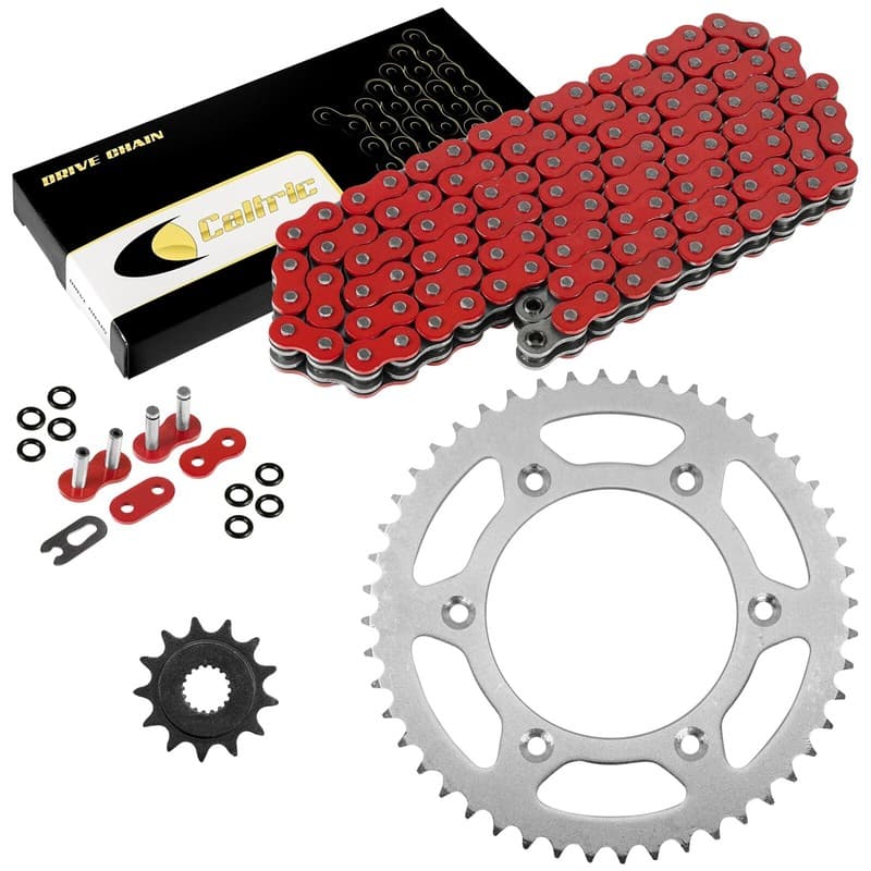 Red O-Ring Drive Chain & Sprocket Kit for Honda CR250R 2003 / CRF450R 2004-2016