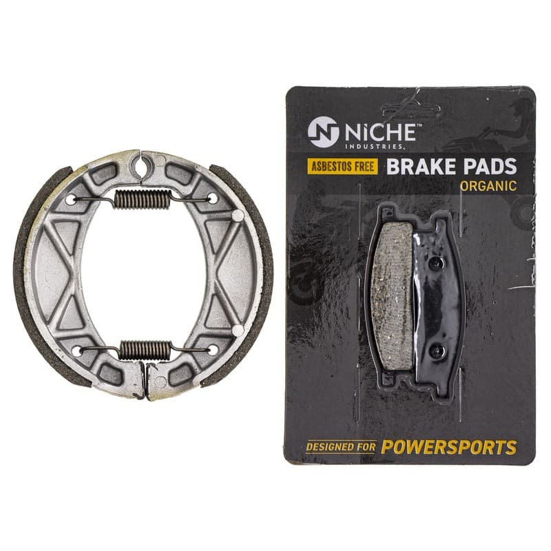 Brake Pad with Shoe Set for Yamaha TTR125L TTR125E TTER125LE Front Rear Organic