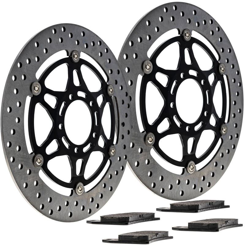 NICHE Front Brake Rotor Pad Kit for Ducati Monster 796 61340411A Semi Metallic