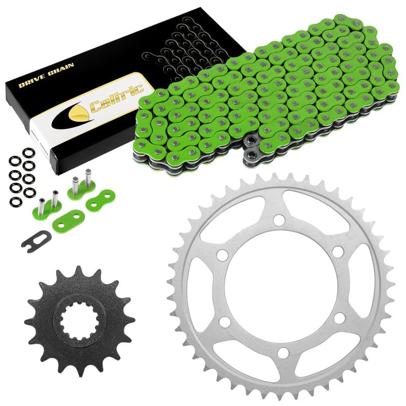 Green O-Ring Drive Chain & Sprockets Kit for Yamaha R1 YZF-R1 YZF1000R 1998-03