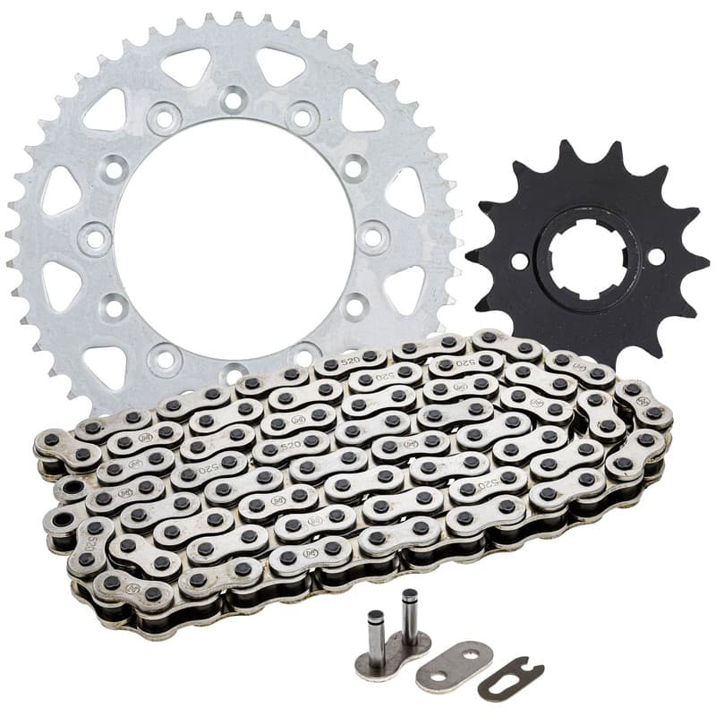 Sprocket Chain Set for Honda XR500 XR500R 14/48 Tooth 520 Rear Front Kit Combo