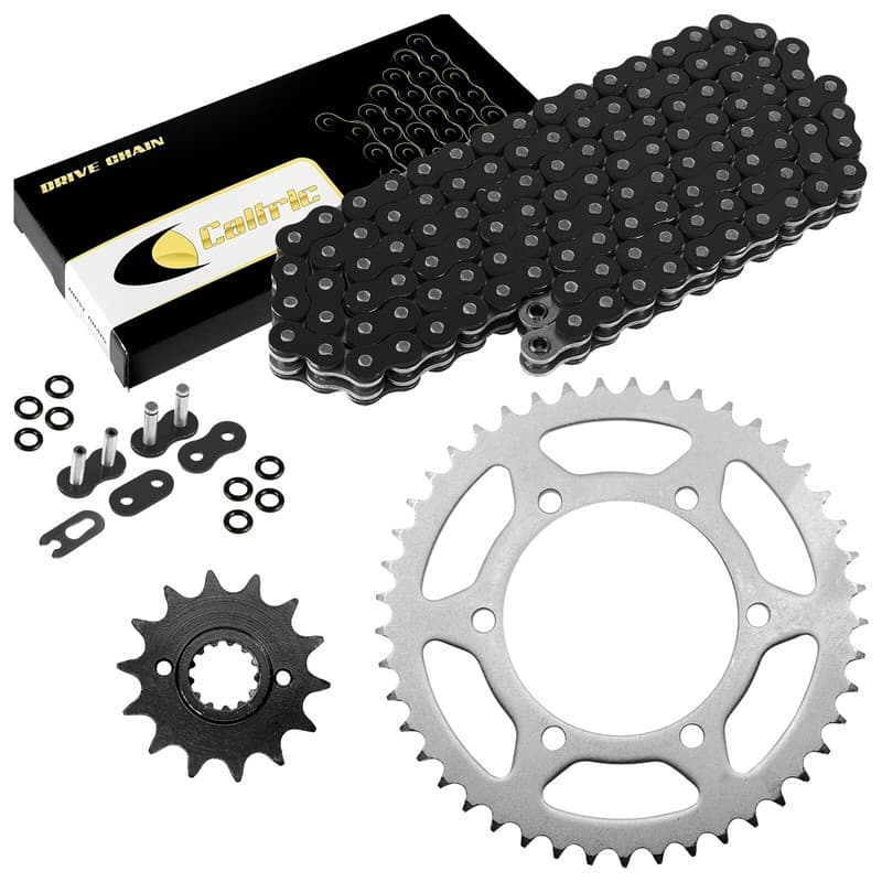 Black O-Ring Drive Chain & Sprockets Kit for Kawasaki EX250F Ninja 250R 1988-07