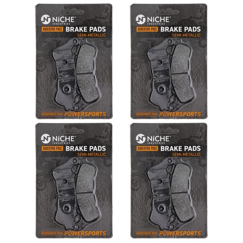 NICHE Brake Pad for Honda Stateline 1300 Fury Front Rear Semi-Metallic 4 Pack