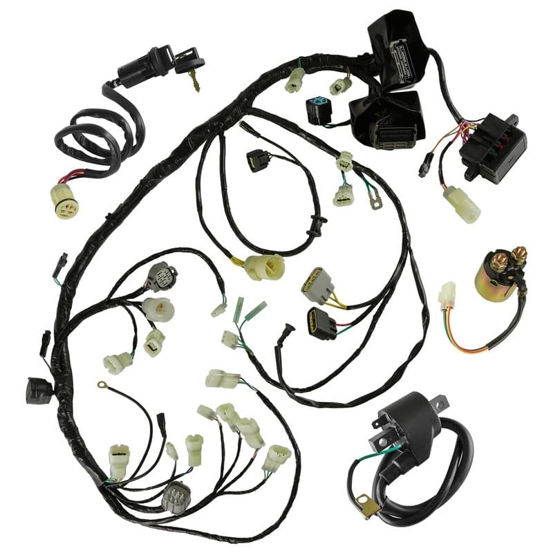 Wiring Harness Switch Key Coil Starter Relay for Honda Rincon 650 TRX650FA 03-05