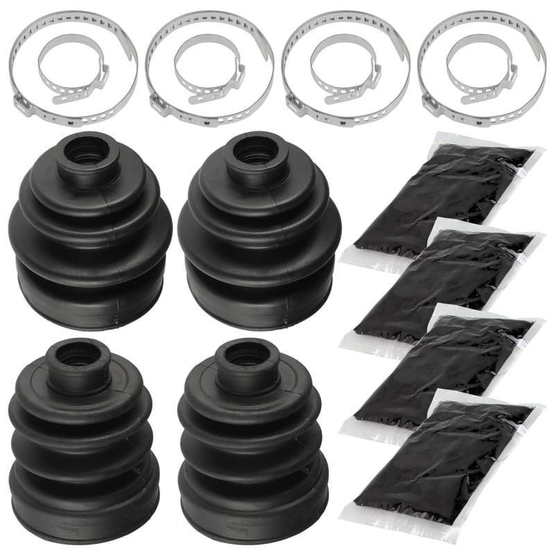 2 Rear Axle Inner Outer CV Boot Kit for Yamaha Rhino 660 YXR660F 4WD 2005-2007