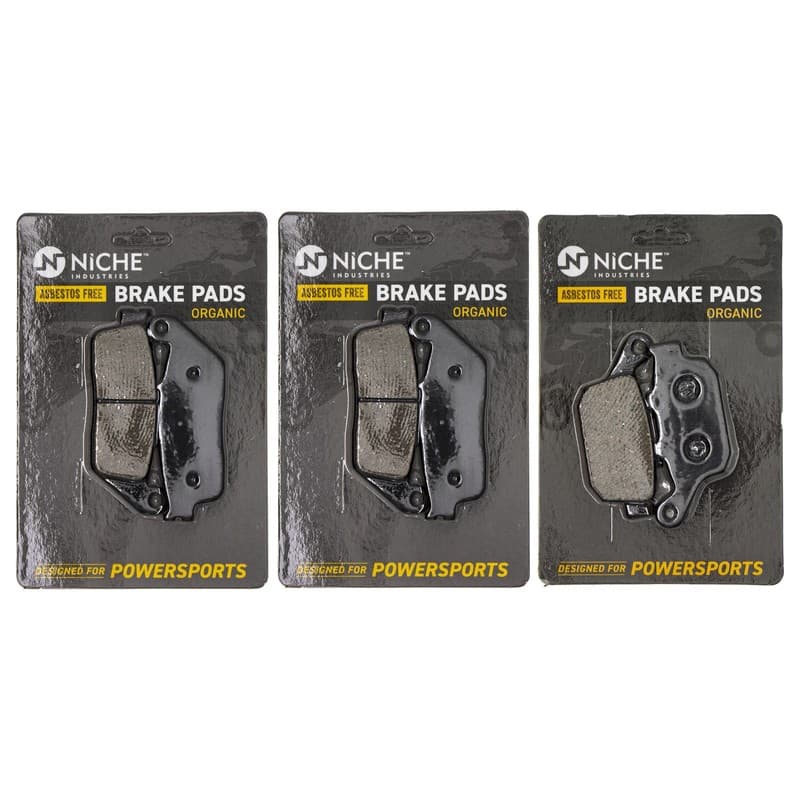 NICHE Brake Pad Set for Triumph Tiger 800 T2020602 T2020377 Front Rear Organic