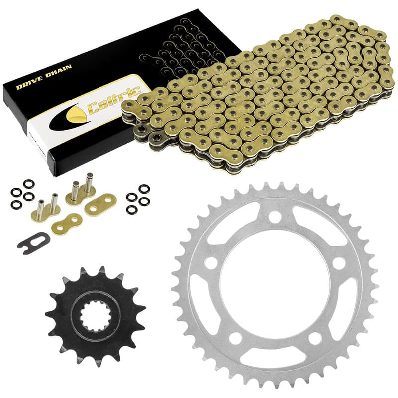 Gold Drive Chain & Sprockets Kit fits Honda CBF500 / CBF500 ABS 2004 2005 - 2008