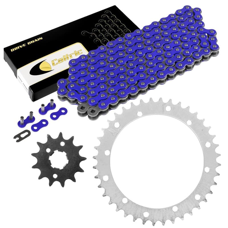 Blue Drive Chain And Sprockets Kit for Yamaha Warrior 350 YFM350X 1989-2004