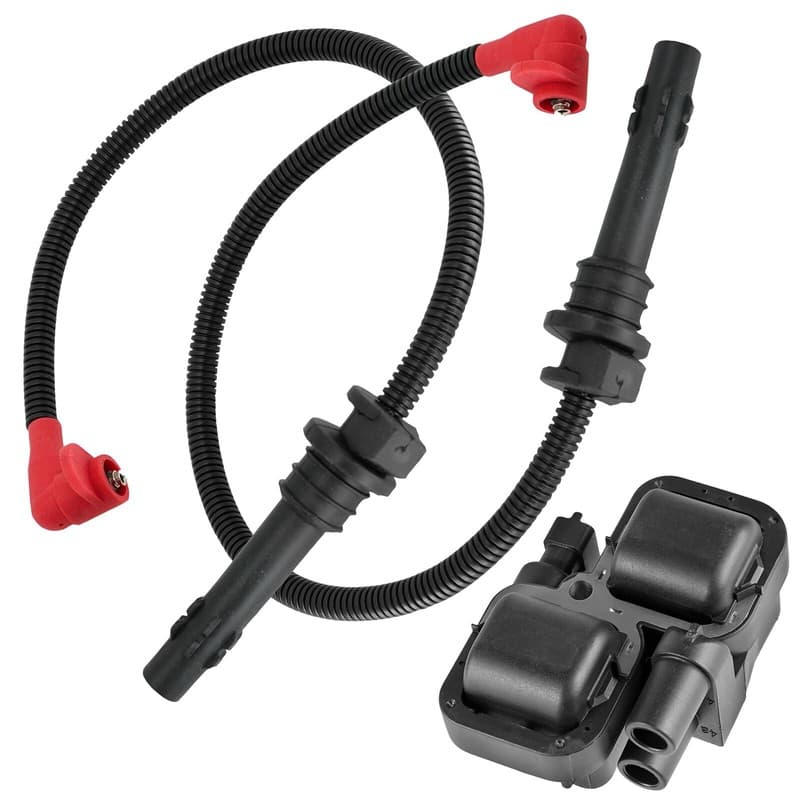 Ignition Coil with Spark Plug Wires for Polaris General 1000 EPS 2018-2020