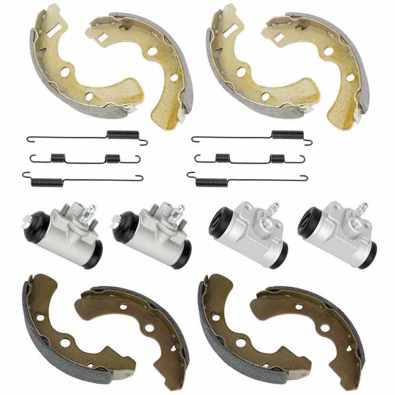 2 Front Rear Brake Shoes Cylinder for Kawasaki Mule 2510 KAF620A KAF620 A 94-00