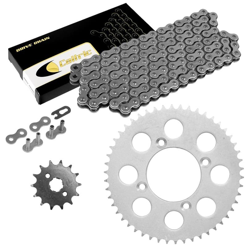 Drive Chain & Sprockets Kit for Honda XR100R 1985-2003 / CRF100F 2004-2013