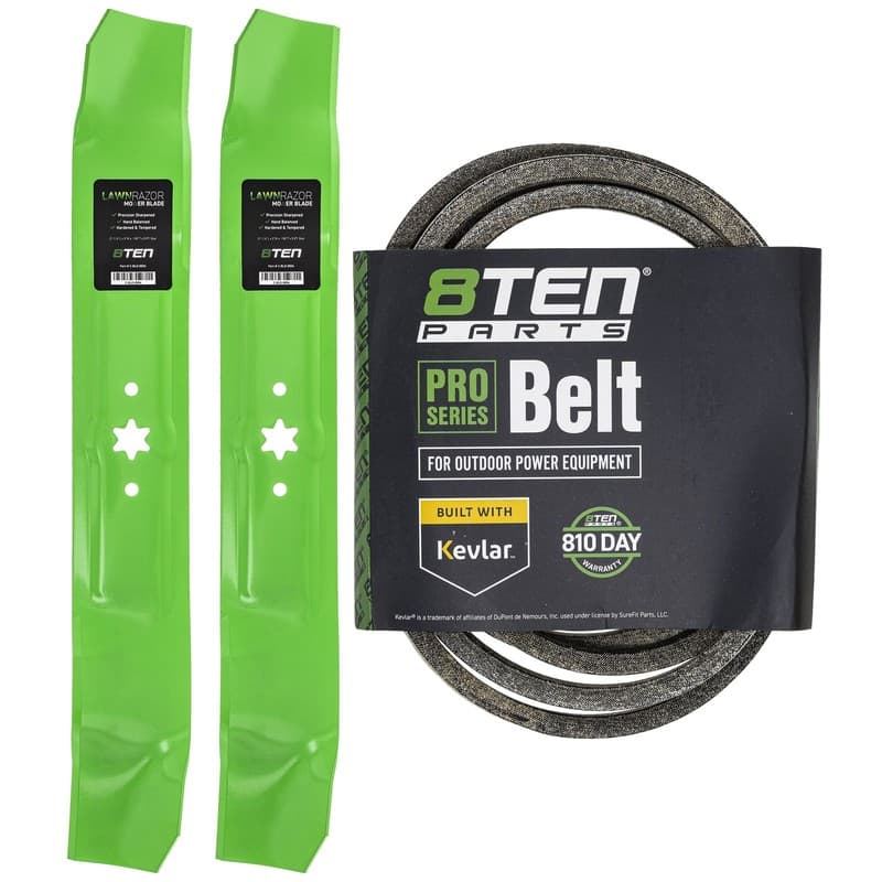 Mower Blades & Deck Belt Kit for Toro LX420 LX425 LX423 LX427 LX426