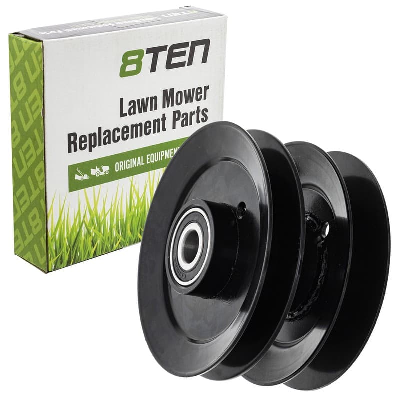 8TEN Deck Spindle Double Pulley for MTD Yard Machine LT16 LT165 LT185 756-0638