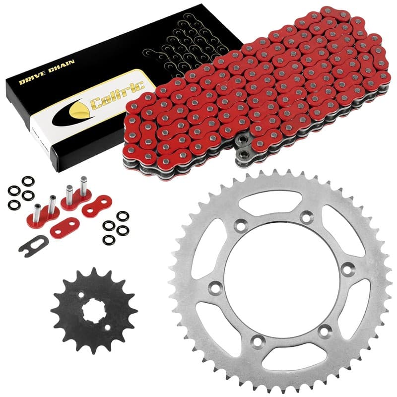 Red O-Ring Drive Chain & Sprockets Kit for Yamaha TTR230 TT-R230 2005-2016