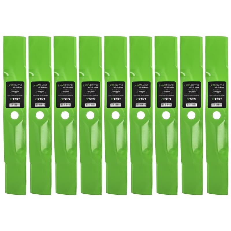 LawnRAZOR High Lift Blade for John Deere 345 325 180 335 GT235 GX345 9-Pack