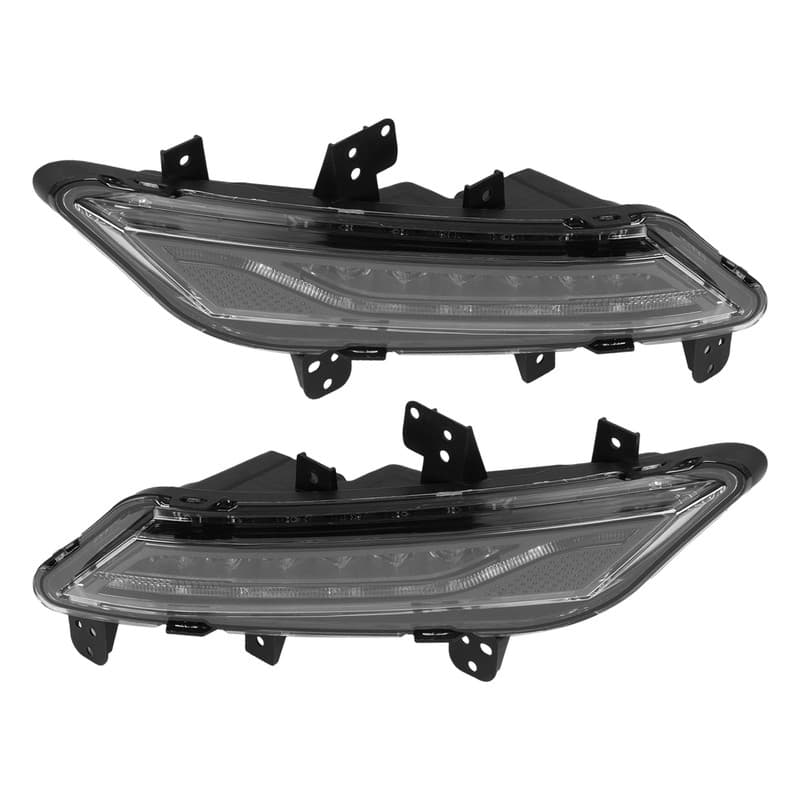 Driver & Passenger Side LED Fog Light Lamp Assembly Fit For Lincoln MKZ 13-16