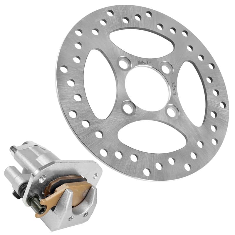 for Yamaha Raptor 700 700R YFM700R 2007 -2012 Rear Brake Caliper w/Pads and Disc