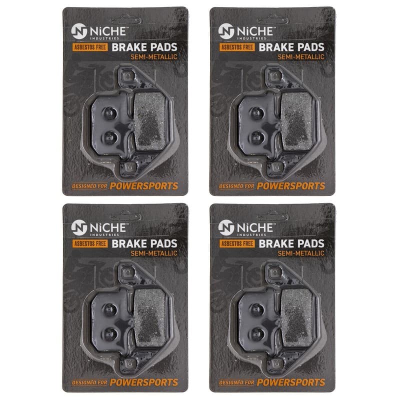 Brake Pad Set for Kawasaki Vulcan 1500 750 500 Front Rear Semi-Metallic 4 Pack