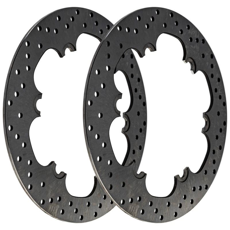 NICHE Front Brake Rotor Set for 1988-1990 Kawasaki Ninja ZX10 41080-1218-CM
