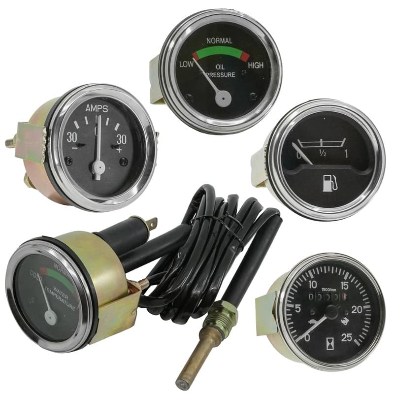 Caltric Tachometer Amp Oil Gauge For Massey Ferguson Industrial MF20 30 2135