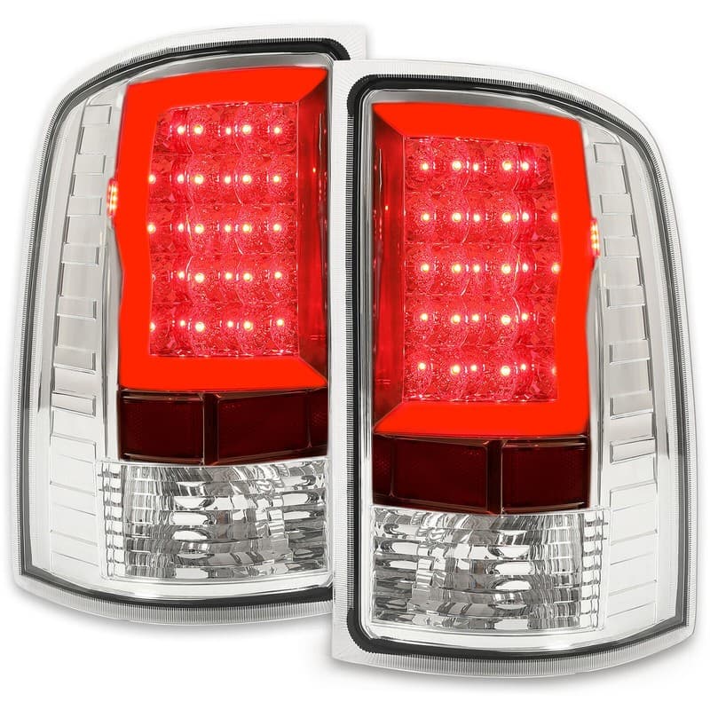 [LED TUBE BAR]FOR 07-14 SIERRA 1500 2500HD 3500HD TAIL LIGHT BRAKE LAMP CHROME