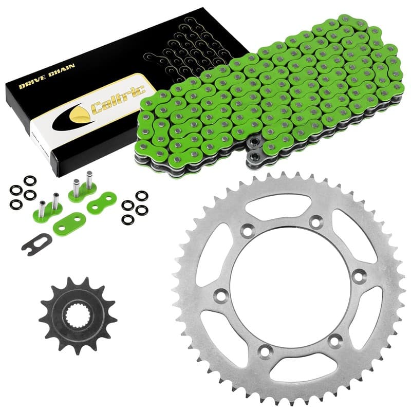 Green O-Ring Drive Chain & Sprockets Kit for Yamaha YZ250F 2005-2009 2011