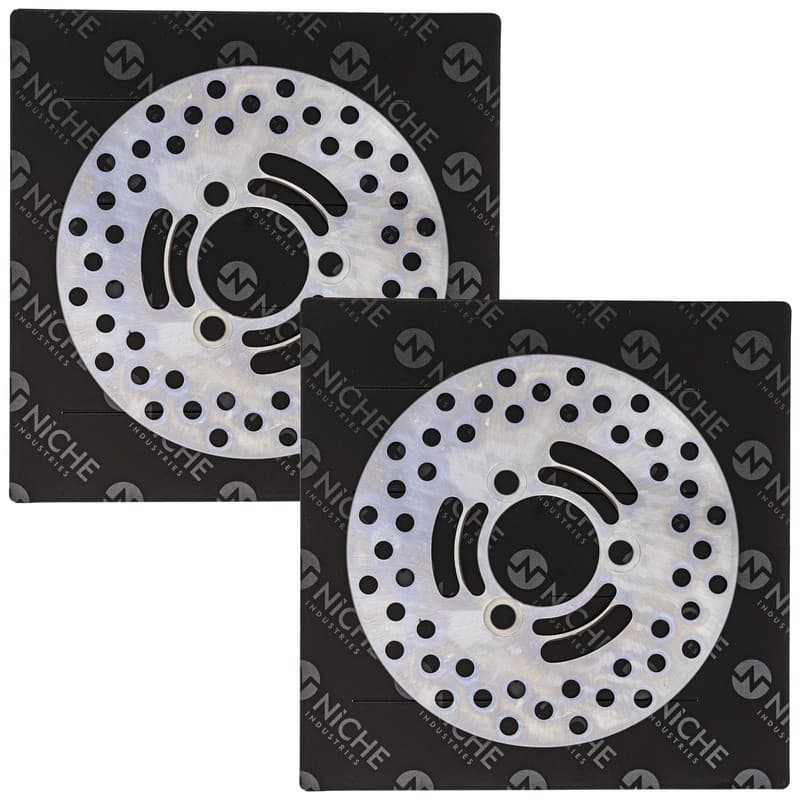 NICHE Front Brake Rotor Set For Suzuki QuadRacer 500 LT500R 59211-43B00 ATV
