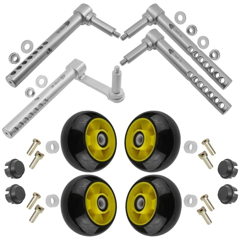 Deck Wheels w/ Arms for John Deere X465 X475 X485 X495 X575 X585 X595 48" 54 62"