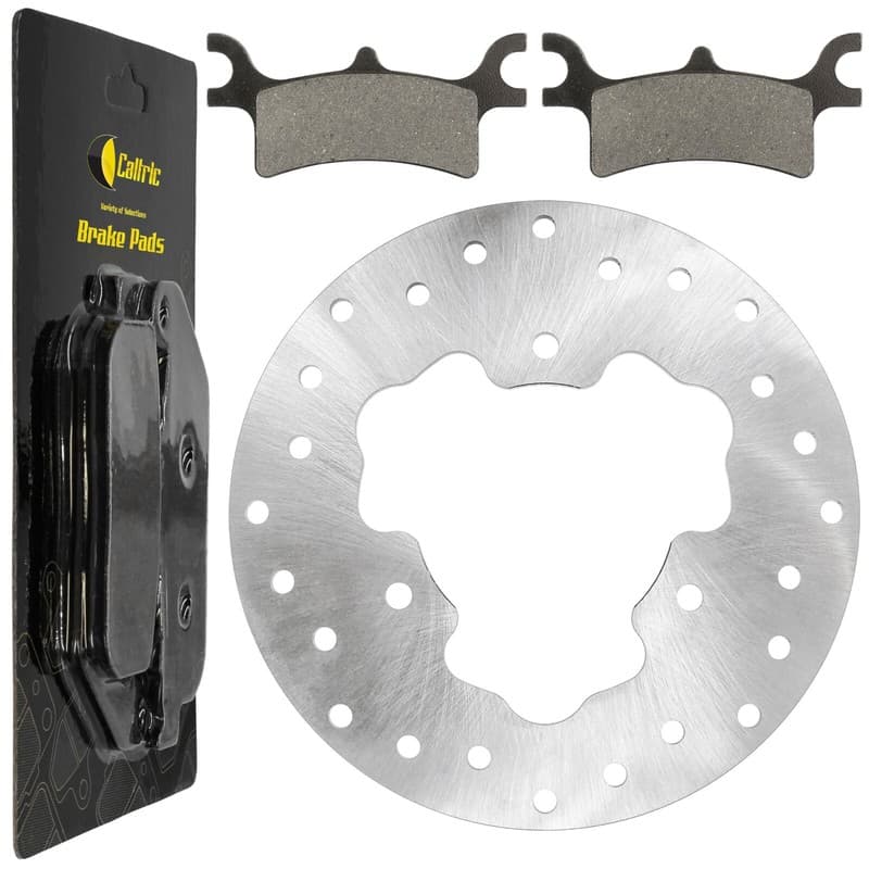 Rear Brake Disc Rotor w/ Pads fits Polaris Scrambler 500 4x4 2010 2011 2012