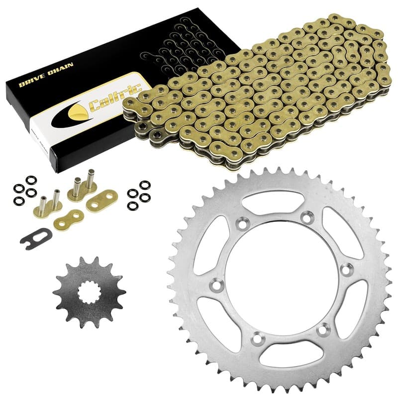 Gold O-Ring Drive Chain & Sprockets Kit for Yamaha WR250F WR400F WR426F WR450F