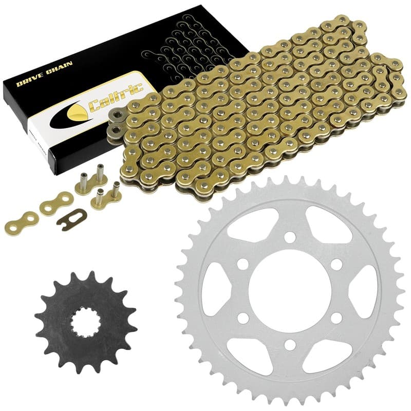 Drive Chain & Sprockets Kit for Kawasaki ZX-7R Ninja ZX750P 1996 1997 1998-2003