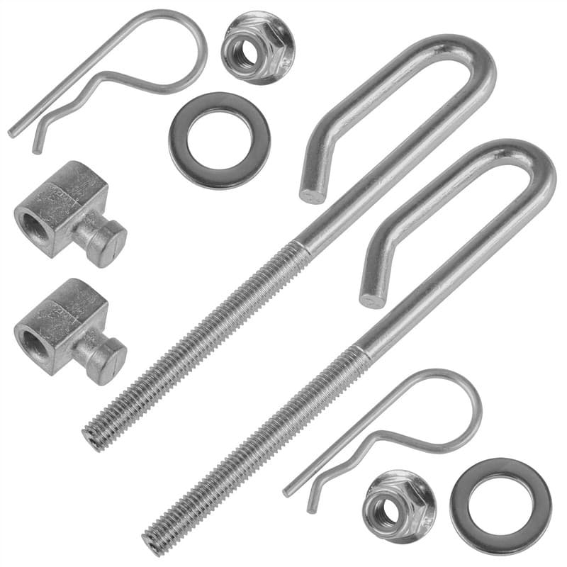 2 Deck Lift Bolt Nut Trunnion fits John Deere D150 D155 D160 D170 E100 E110 E120