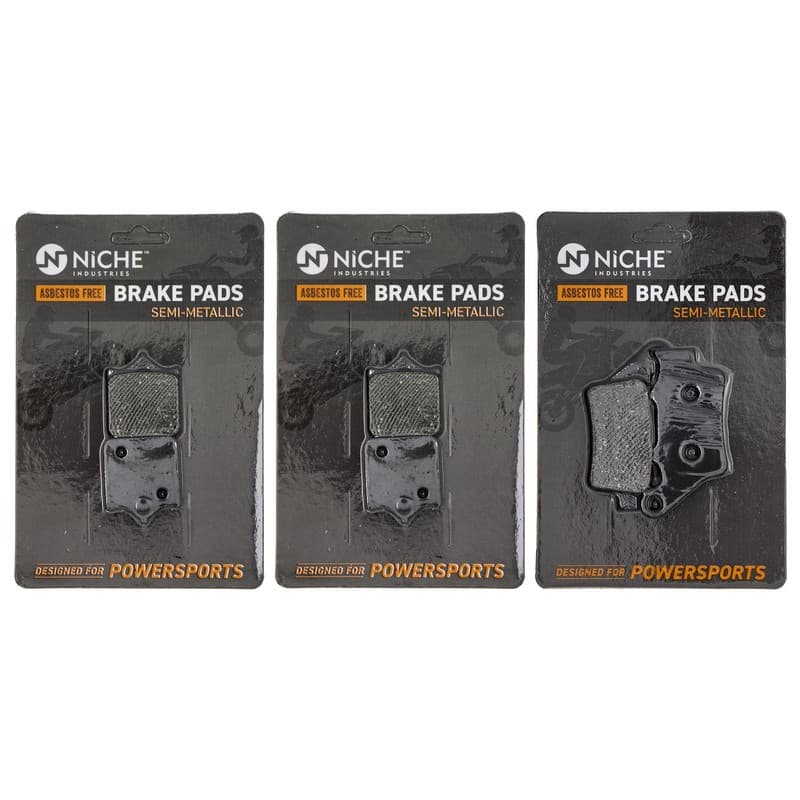 NICHE Brake Pad Set for KTM 990 Superduke 61013030000 Front Rear Semi-Metallic