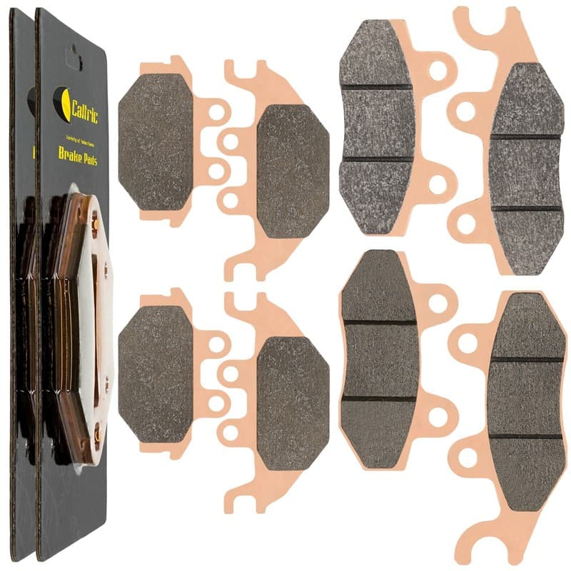 Caltric Front and Rear Brake Pads for Kawasaki Mule Pro-Dx Pro-Dxt KAF820 2016