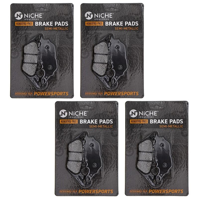 NICHE Brake Pad Set for Yamaha YZF R3 1WD-25806-00-00 Rear Semi-Metallic 4 Pack